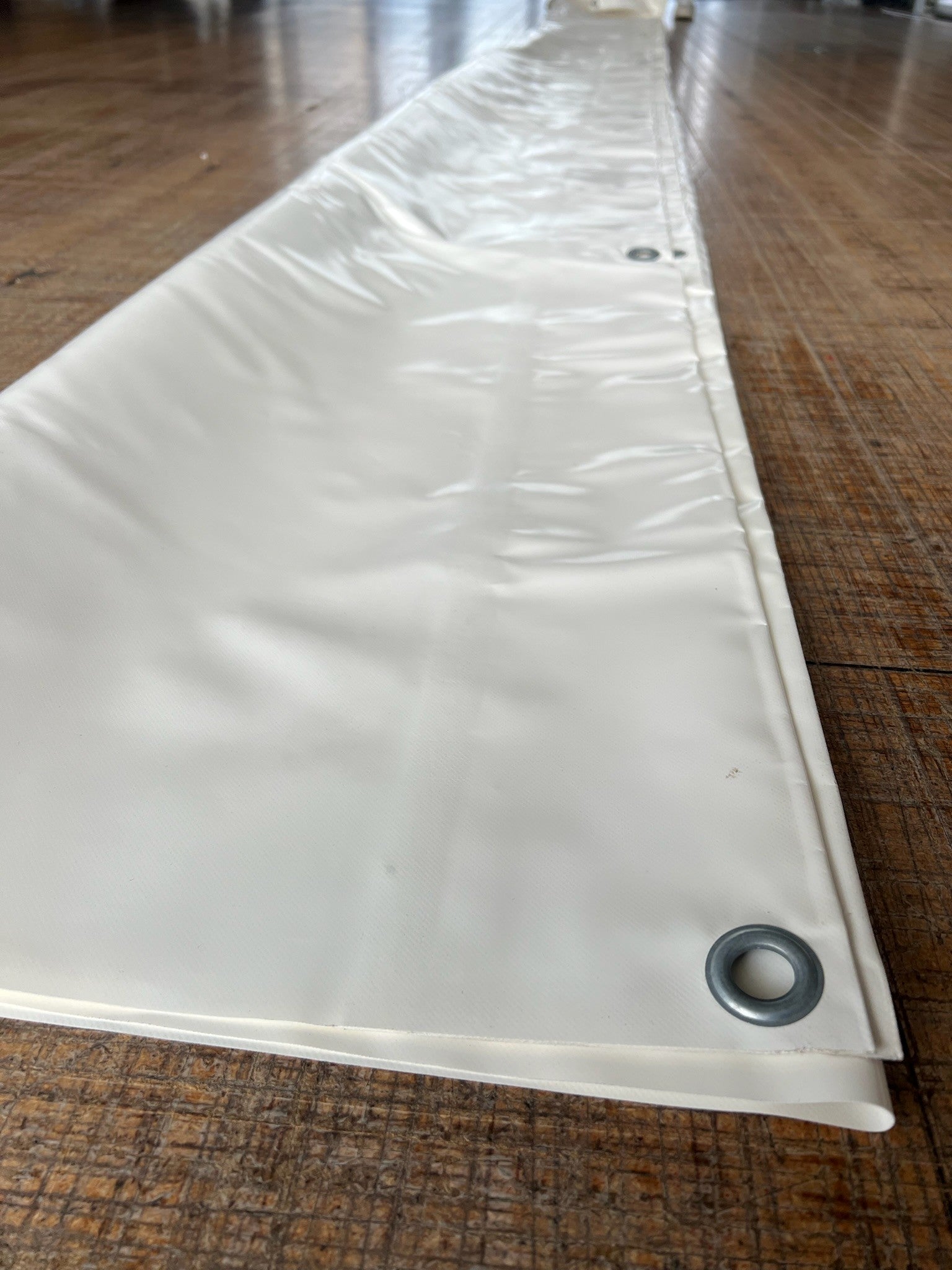 LKW-Abdeckplane aus PVC 680 g/m² - Weiß - 2 m x 5,95 m